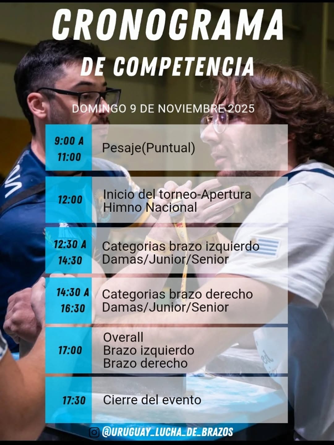 Calendario de torneos